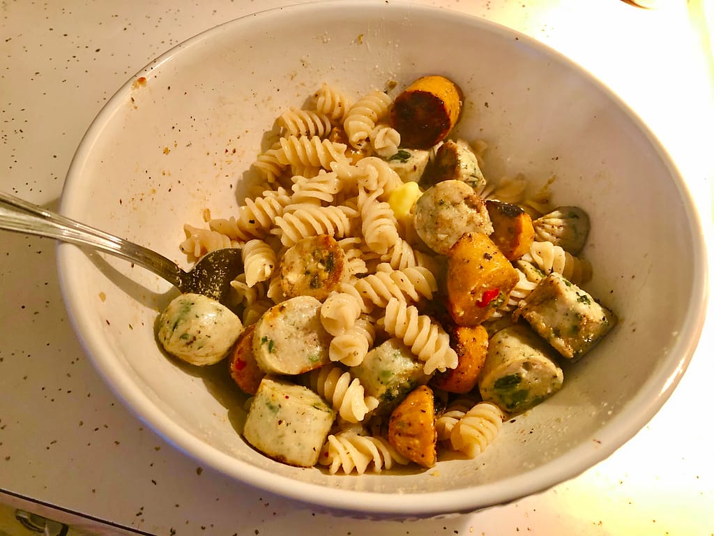 Chicken sausage pasta